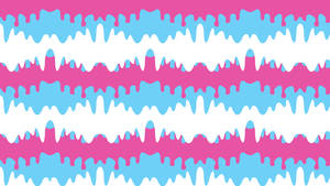 Pink And Blue Drip Art Wallpaper