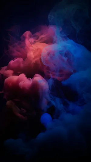 Pink And Blue Smoke Wallpaper