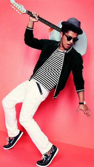 Pink And Fun Bruno Mars Wallpaper