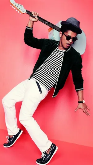 Pink And Fun Bruno Mars Wallpaper