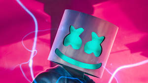 Pink And Green Marshmello 4k Wallpaper