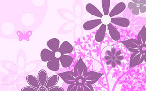 Pink And Purple Flowers Wallpaper