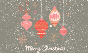 Pink And Red Christmas Aesthetic Computer Wallpaper