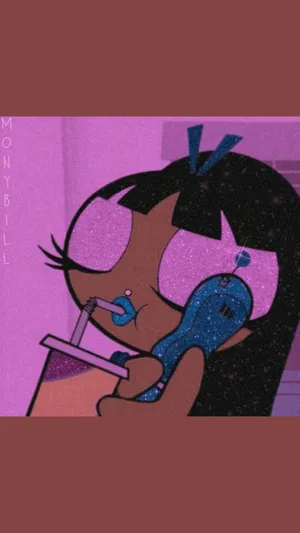 Pink Baddie Powerpuff Girl Wallpaper