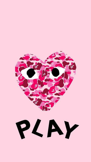 Pink Bape Cdg Wallpaper