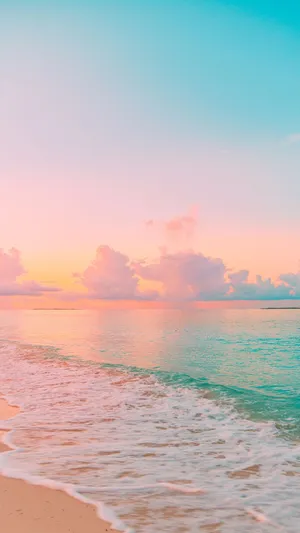 Pink Beach 1080 X 1920 Wallpaper Wallpaper
