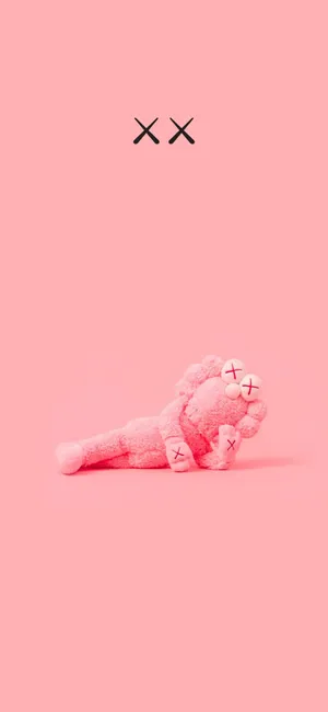 Kaws Bff Edition In Pink Wallpaper | WallpapersOK