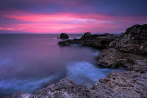 Pink Bulgarian Coast Wallpaper