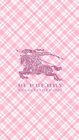 Pink Burberry Logo Phone Wallpaper WallpapersOK