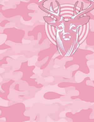 Pink Camo With A Deer Wallpaper