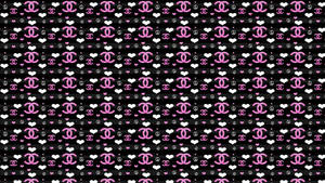 Pink Chanel Logo 1366 X 768 Wallpaper