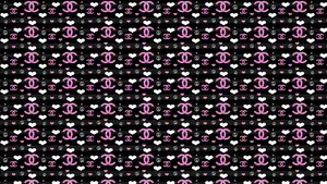 Pink Chanel Logo 1366 X 768 Wallpaper