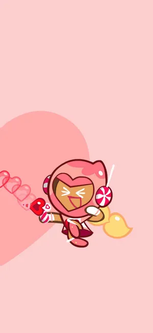 Pink Choco Cookie Run Wallpaper