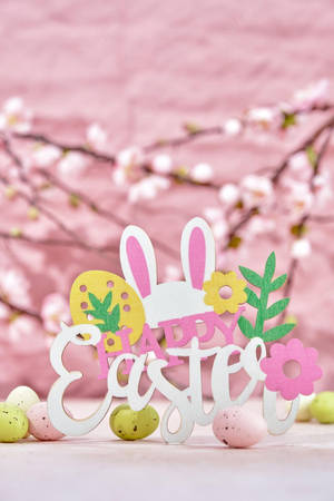 Pink Easter Bunny Iphone Wallpaper