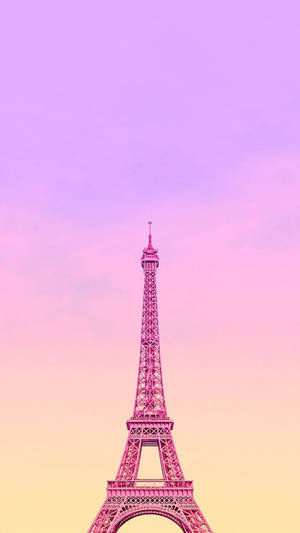 Pink Eiffel Tower Abstract Wallpaper