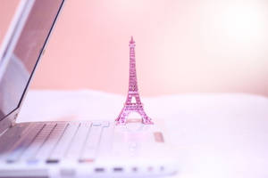 Pink Eiffel Tower Computer Wallpaper