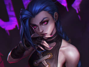 Pink Eyes Jinx Desktop Wallpaper