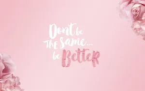 Pink Floral Aesthetic Inspirational Laptop Wallpaper