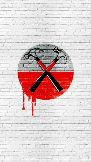 Pink Floyd Crossed Hammers Art Wallpaper