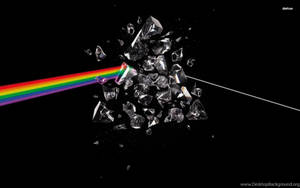Pink Floyd Shattered Prism Glass Wallpaper