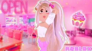 Pink Girl Roblox Character Wallpaper