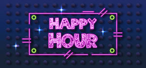 Pink Glitter Happy Hour Wallpaper