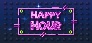 Pink Glitter Happy Hour Wallpaper