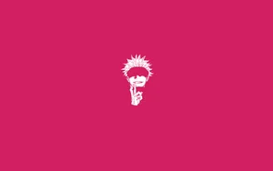 Pink Gojo Satoru Jujutsu Kaisen Vector Art Wallpaper