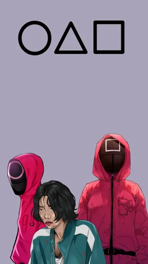 Pink Guard 067 Squid Game Wallpaper