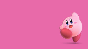 Pink Happy Kirby Wallpaper