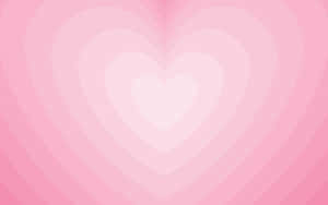 Pink Heart Gradient Background Wallpaper
