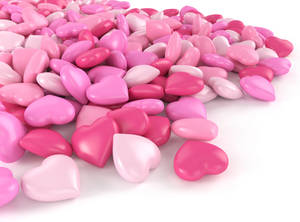 Pink Heart Stones Wallpaper