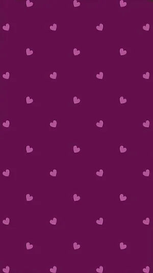 Pink Hearts Polka Dots Wallpaper