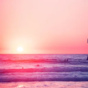 Pink Ipad Pro Sunset Wallpaper