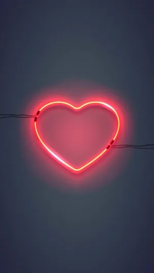 Pink Iphone Xr Led Heart Wallpaper