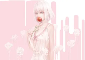 Pink Kawaii Aesthetic Compute Desktopr Wallpaper