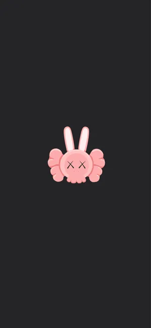Pink Kaws Rabbit Wallpaper