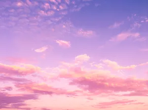 Pink Lilac Clouds Bright Background Wallpaper