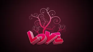 Pink Love Full Hd Wallpaper