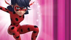 Pink Miraculous Ladybug Wallpaper