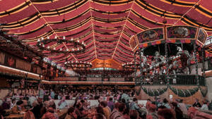 Pink Oktoberfest Beer Tent Wallpaper