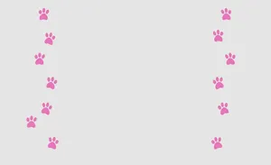 Pink Panther Paw Print Pattern Wallpaper