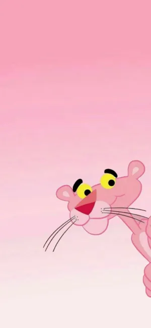 Pink Panther Peeking Wallpaper