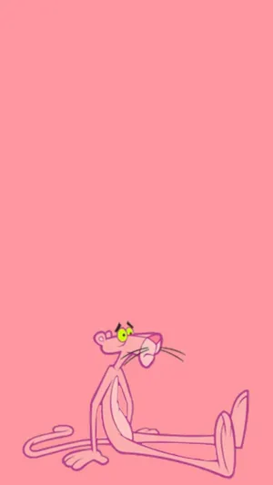 Pink Panther Relaxed Pose Wallpaper