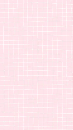 Pink Pastel Minimalist Checkered Pattern Wallpaper