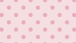 Pink Polka Dot Pattern On A Pink Background Wallpaper
