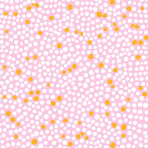 Pink Polka Dots Pattern Wallpaper