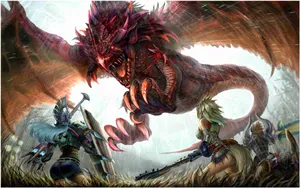 Pink Rathian Monster Hunter World Wallpaper