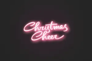 Pink Sign Christmas Laptop Wallpaper