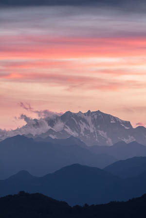 Pink Skies Over Iphone Landscape Wallpaper